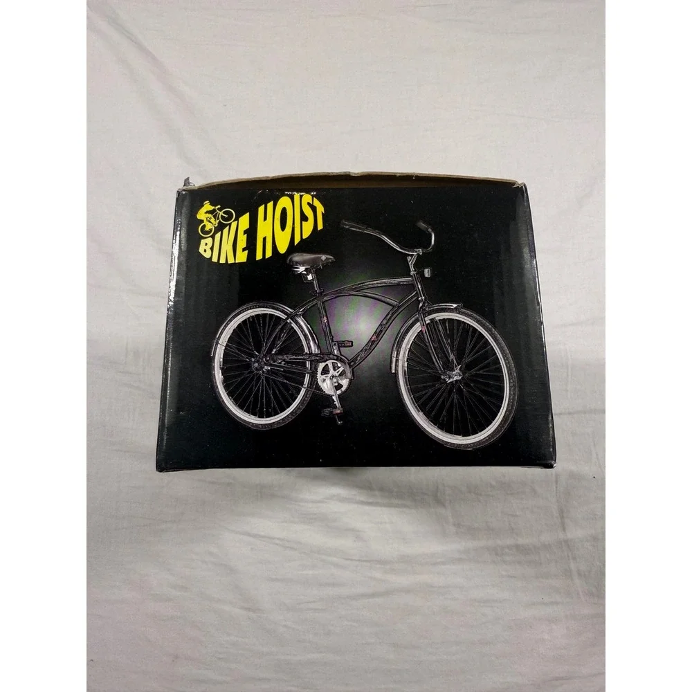 Bike Hoist Bicycle Ceiling Mount Black‎ NEW Ceiling Storage Pulley System